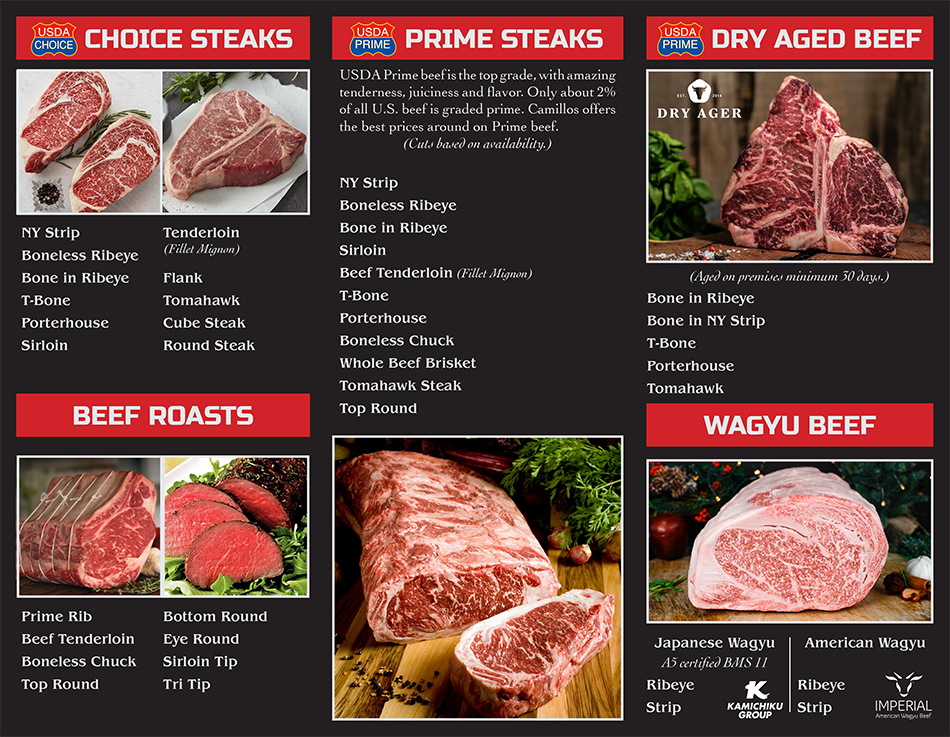 Sloan Beef Menu 2